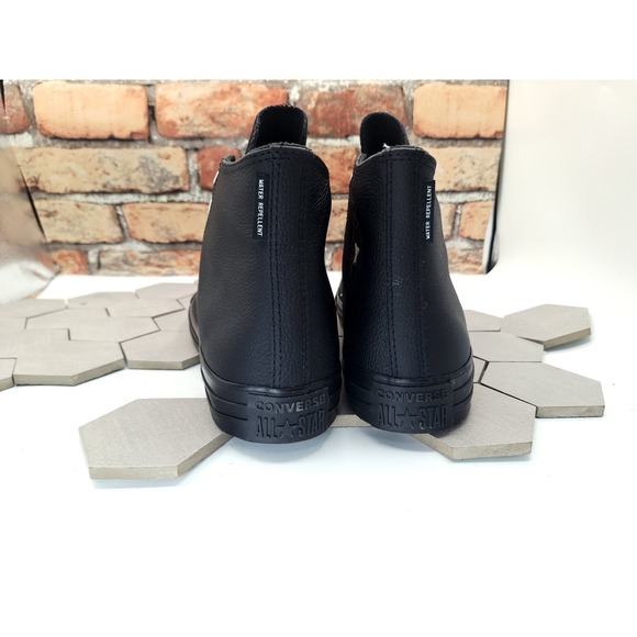 Converse Chuck Taylor Winter Water-Repellent Hi Black Leather‎ Men Sz 13 Rare main image 6